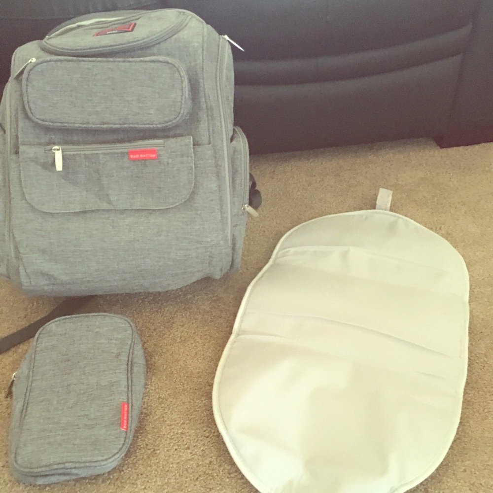 Bag Nation Diaper/Baby Bag Backpack +Accessories